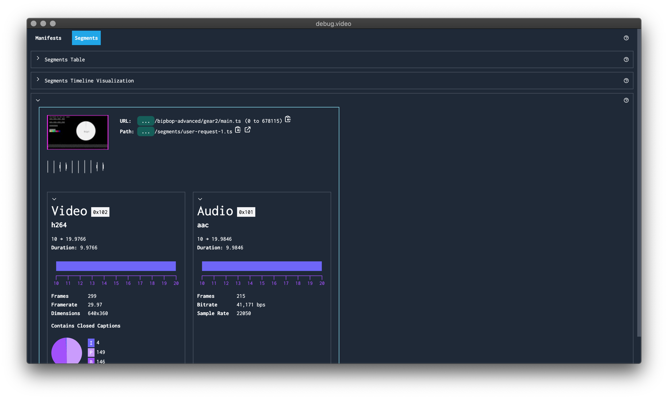 image of segments view